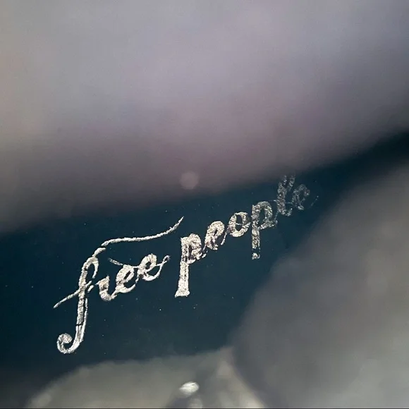 Free People Tori Padded Moto Black Leather Pull-On Lug Sole Ankle Boots Size 39 - Picture 8 of 9